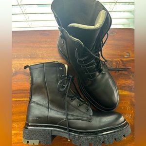 G Star Raw Originals Kafey High Lace Leather Boots, Size 6